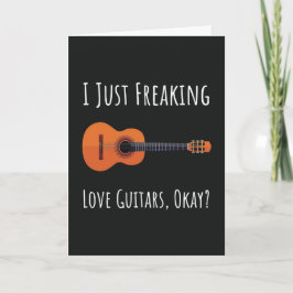 Cartão Funny Guitar Lover Cards Guitarist Music Player