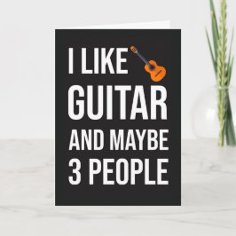Cartão Funny Guitarist Card For Guitar Player Lover Humor