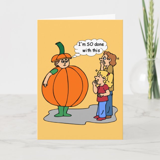 Cartão Funny Halloween card (Frente)