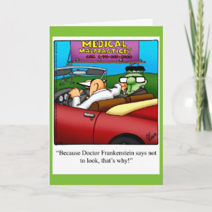 Cartão Funny Halloween Humor Greeting Card