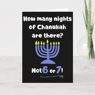 Cartão Funny Hanukkah 67 Meme Professor Quantas Noites De