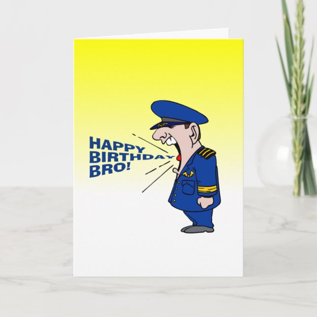 Cartão funny happy birthday brother wish (Frente)