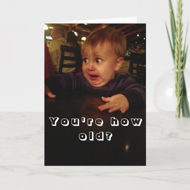 Cartão Funny Happy Birthday card (Frente)