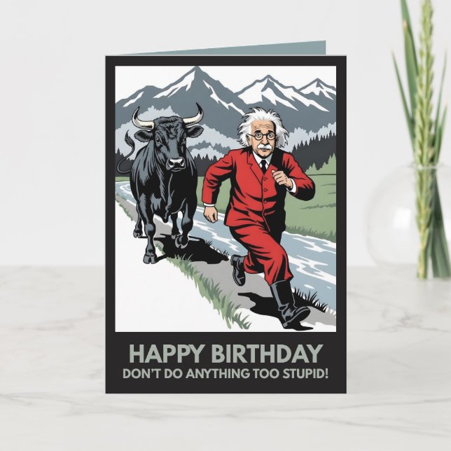 Cartão Funny Happy Birthday Card (Frente)