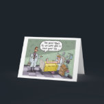 Cartão Funny HAPPY BIRTHDAY card - HOPPY BIRTHDAY!<br><div class="desc">Funny Get Well Card. A doctor stands at the foot of the bed of a man who is only a head attached to one leg and says. “The good news is, I was able to save your leg”. A great GET WELL gift or a funny gift for a doctor or...</div>