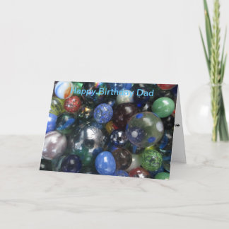 Cartão Funny Happy Birthday Dad Marbles Card
