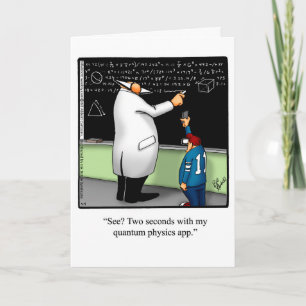Cartão Funny Happy Chemistry Week Greeting Card