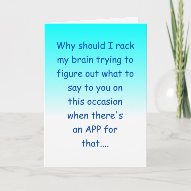 Cartão funny happy wedding anniversary (Frente)