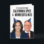 Cartão Funny Harris Walz Birthday - Especiarias e legal<br><div class="desc">Cartões e Designs de Saudação Política,  por PolitiCardz.com Designs,  para todas as ocasiões: Cartões de natal Políticos,  Cartões de Aniversário Políticos,  Cartões de Humor Políticos e Saudações Personalizadas. Compre os presentes e engrenagens políticos únicos em PolitiClothes.com Camisas políticas,  adesivos,  capuzes,  botões,  canecas,  sinais,  Posters e muito mais! www.PolitiCardz.com   www.PolitiClothes.com</div>