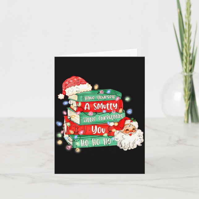 Cartão Funny Have Yourself A Smutty Little Christmas Book (Frente)