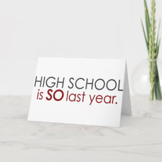 Cartão Funny High School Grad
