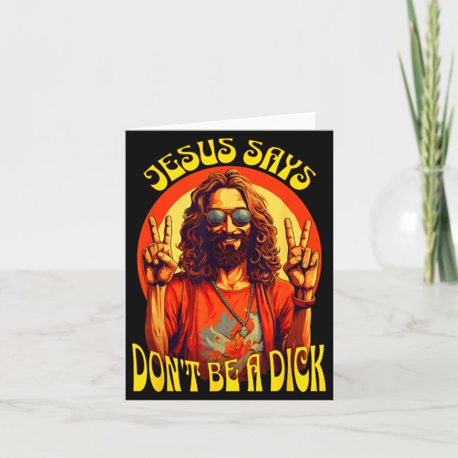 Cartão Funny Hipe Jesus Don't Be A  (Frente)
