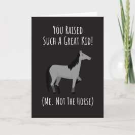 Cartão Funny Horse Mom Cards Mother Equestrian For Her