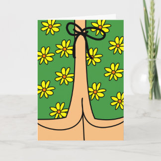 Cartão Funny Hospital Gown e Bumbum Sentem-se melhor em b