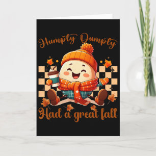 Cartão Funny Humpty Dumpty Teve Uma Grande Queda Outono H