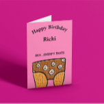 Cartão Funny Husband Birthday<br><div class="desc">Parabéns Sr. Grumpy Pants Cartão de saudação personalizável</div>