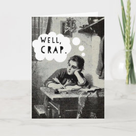 Cartão Funny I Miss You Vintage Illustration