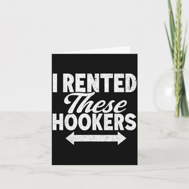 Cartão Funny I Rented These S Adult Humor  (Frente)