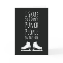 Funny Ice Skating Cards Skater Women Winter Sports