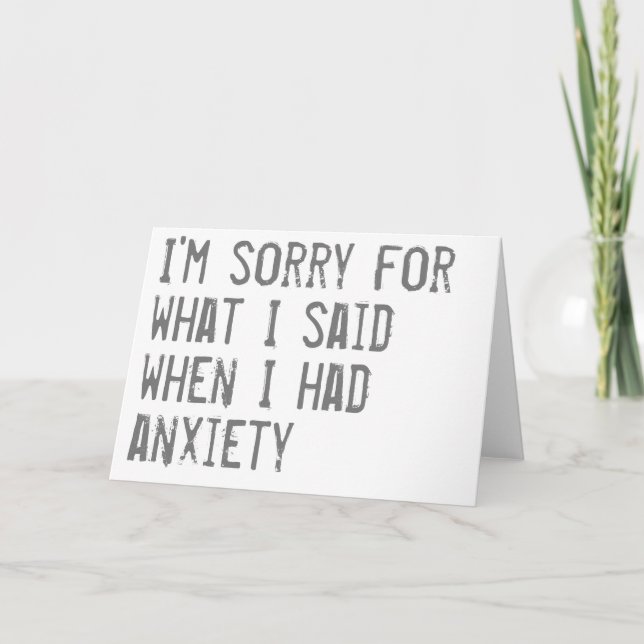 Cartão Funny "I'm Sorry" Card (Frente)