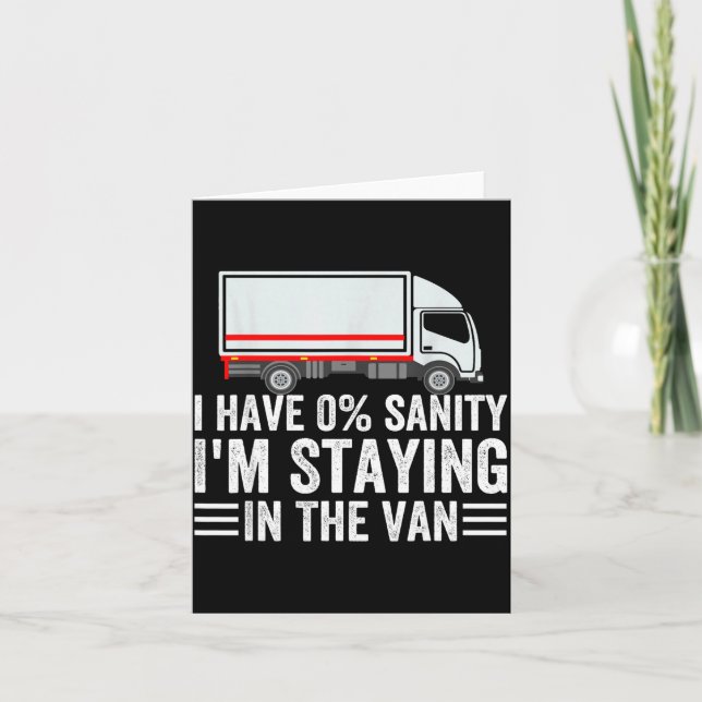 Cartão Funny I'm Staying In Tha Van Phasmophobia Gamer Me (Frente)