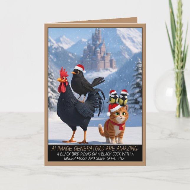 Cartão Funny innuendo Christmas (Frente)