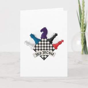 Cartão Funny Jiu Jitsu Chess