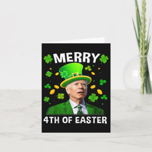 Cartão Funny Joe Biden Dia de São Patrício 4º Feliz De Sa