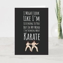 Cartão Funny Karate Cards Sports Fighting Self Defense
