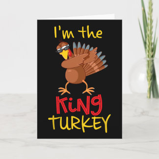 Cartão Funny King Turkey Matando Family Group