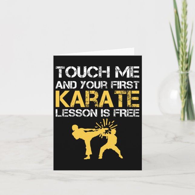 Cartão Funny Kyokushin Karate (Frente)