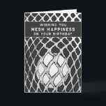 Cartão Funny Lacrosse Birthday<br><div class="desc">Humor de aniversário de Lacrosse para qualquer jogador ou treinador de equipe.</div>