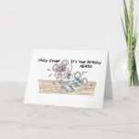 Cartão Funny Laughing Mice Happy Birthday Greeting Card<br><div class="desc">Holy Crap!  It's You Birthday AGAIN! Original Artwork Laughing Mice Happy Birthday Greeting Card</div>