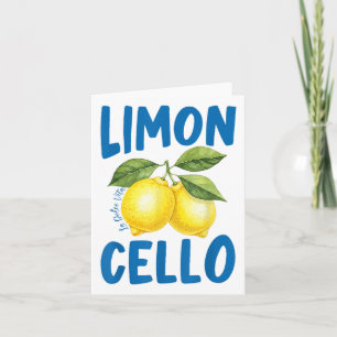 Cartão Funny Limoncello La Dolce Vita Italiana Lemon