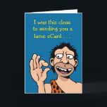 Cartão Funny Low Tech Birthday<br><div class="desc">Funny Birthday Greeting Card humor for a man who hates e-cards</div>