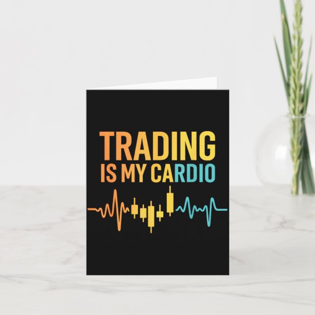 Cartão Funny Market For Trader Dad, Trading Quotes Stocks (Frente)
