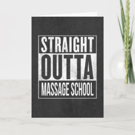 Cartão Funny Massage Therapy Student School Graduation