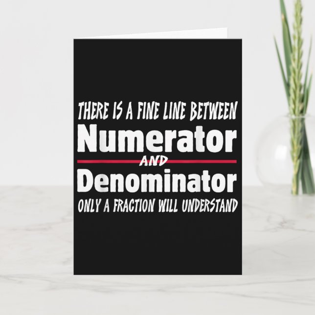 Cartão Funny Math Teacher Joke Men Women Fun Student Quot (Frente)