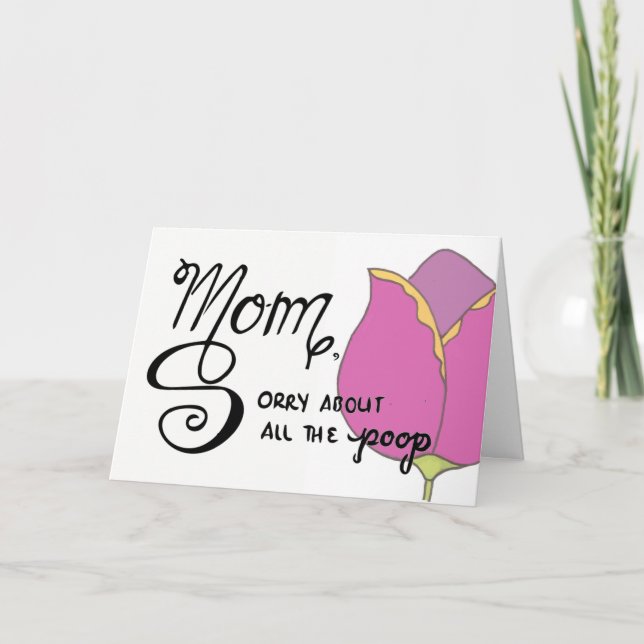 Cartão Funny Mother's Day Card (Frente)