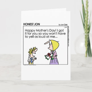 Cartão Funny Mother's Day card