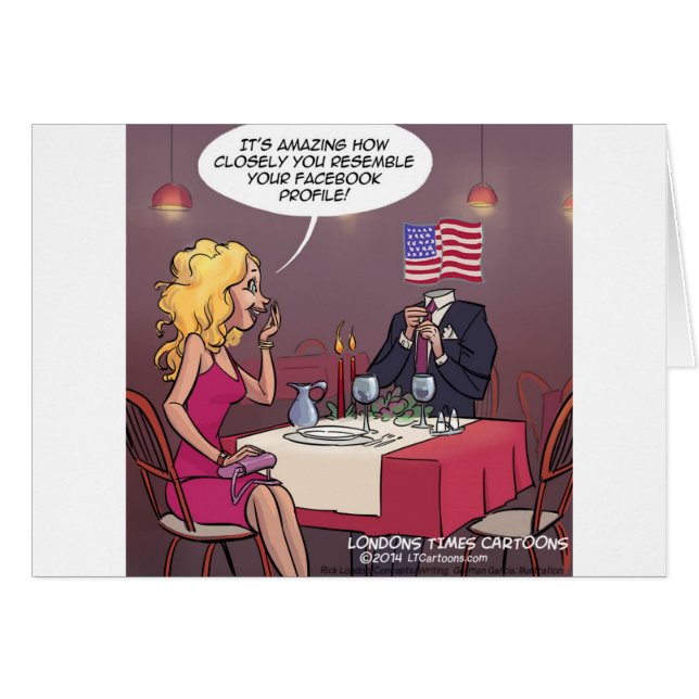 Cartão Funny Namorando de Mídia Social (Frente Horizontal)