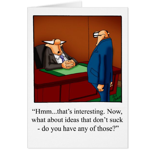 Cartão Funny National Boss’s Day Card (Frente)