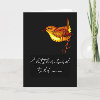 Cartão funny new baby congratulations