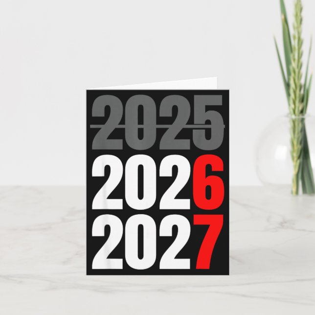 Cartão Funny New Years Shirts 67 Meme Boys New Years 2026 (Frente)