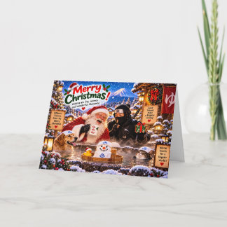 Cartão Funny Ninja Christmas Card