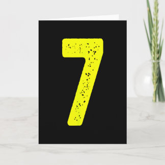 Cartão Funny Number 7 67 Meme Costume Matching Group Hall