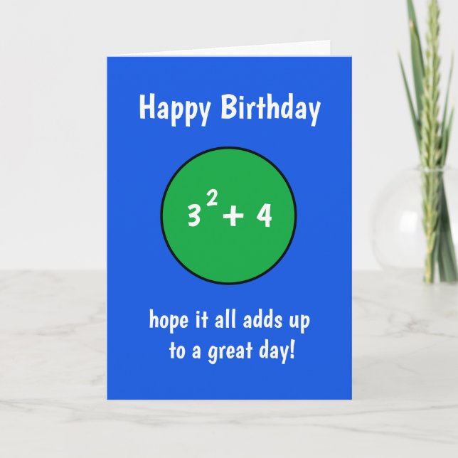 Cartão Funny number birthday card 13 for teenager (Frente)