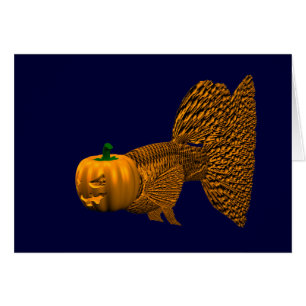 Cartão Funny Orange Guppy