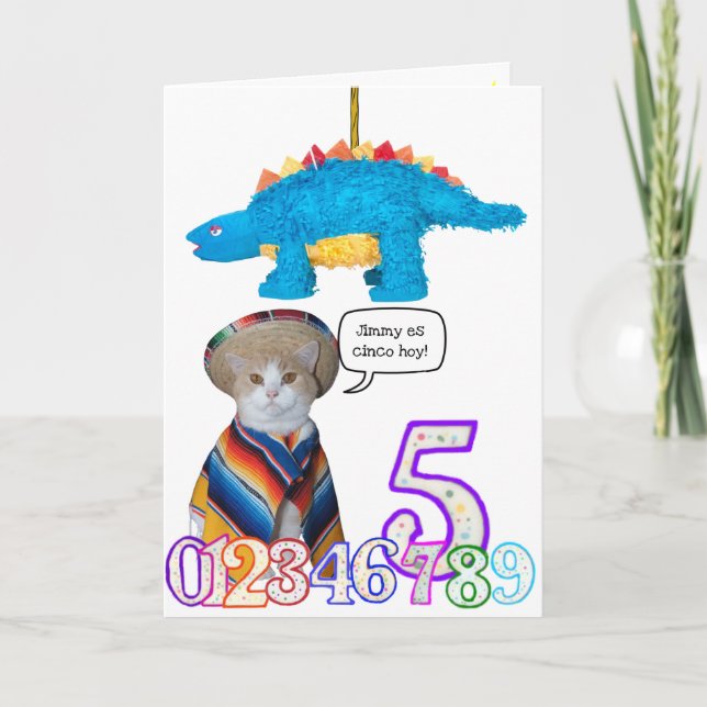 Cartão Funny Pet Spanish Birthday Card (Frente)