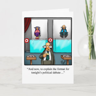 Cartão Funny Political Humor Greeting Card